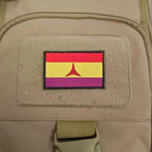 Écusson des Brigades internationales sur un sac