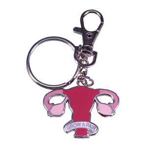 Porte-clés utérus rose Grow A Pair vu de face