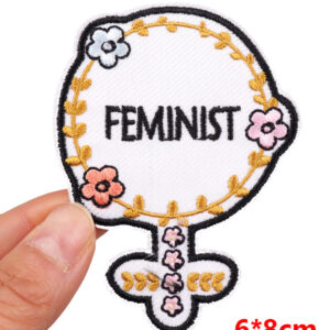 Écusson Vénus Feminist brodé avec fleurs