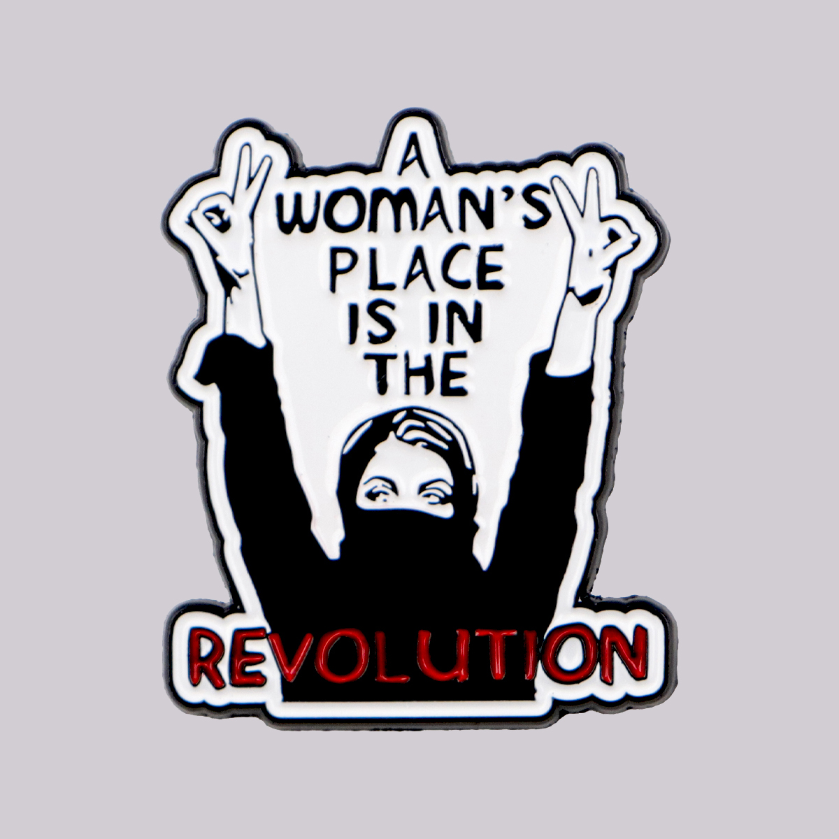 Pin féministe Femme et révolution